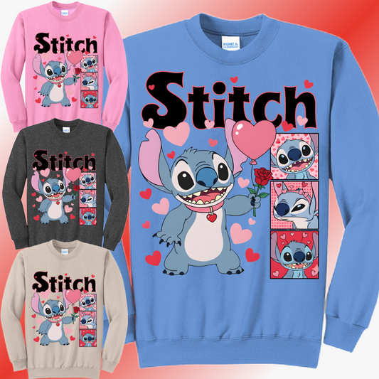 Valentines Day - St!tch Basic Sweatshirt (Adult)