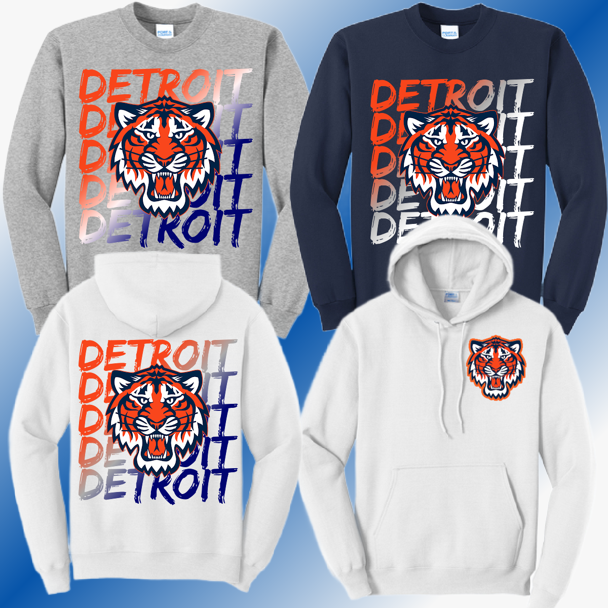 Detroit Baseball - Graffiti Basic Sweatshirt (Adult)