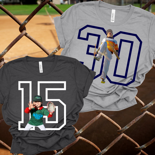 Any Sport - Photo Number Tee (Adult)