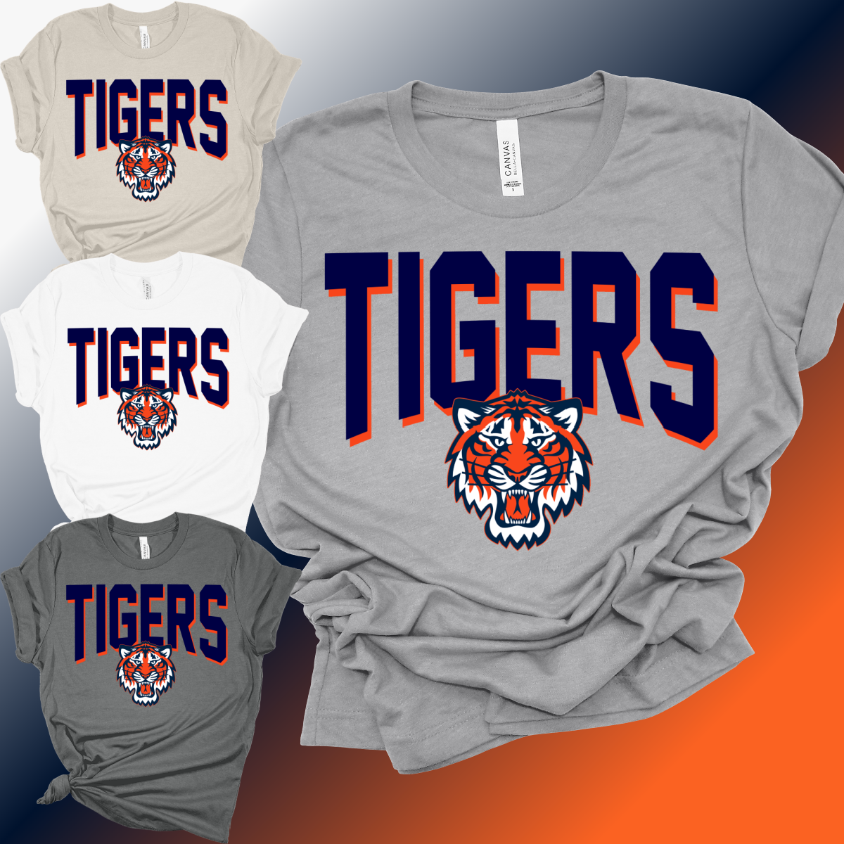 Detroit Baseball - Bella Canvas Tee (Adult)