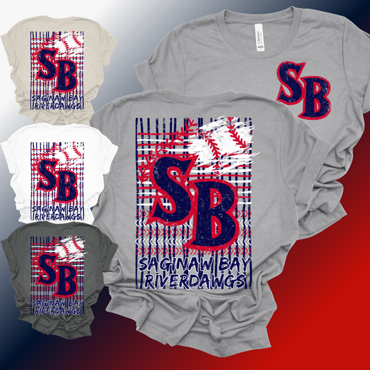 Saginaw Bay Riverdawgs - BASEBALL Bella Canvas Tee (Adult)