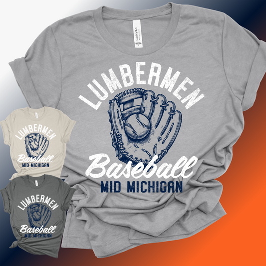 Mid Michigan Lumbermen - Glove Sketch Bella Canvas Tee (Adult)