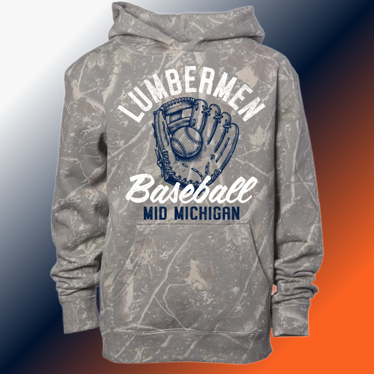 Mid Michigan Lumbermen - Sketch Glove Deadwood Camouflage Hoodie (Youth & Adult)