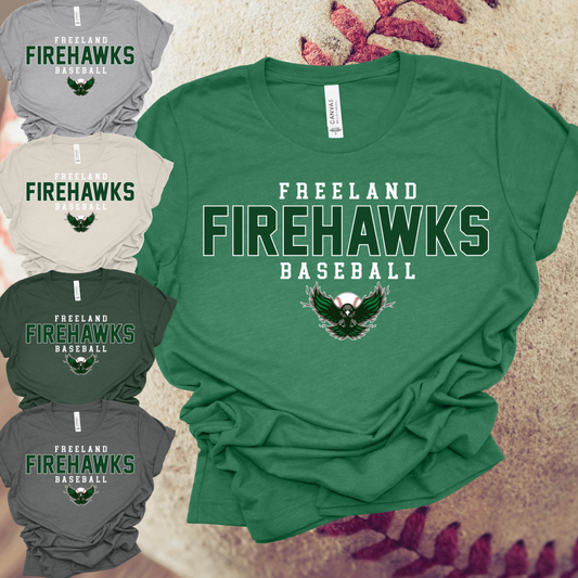 Freeland Firehawks - Simple Bella Canvas Tee (Adult)