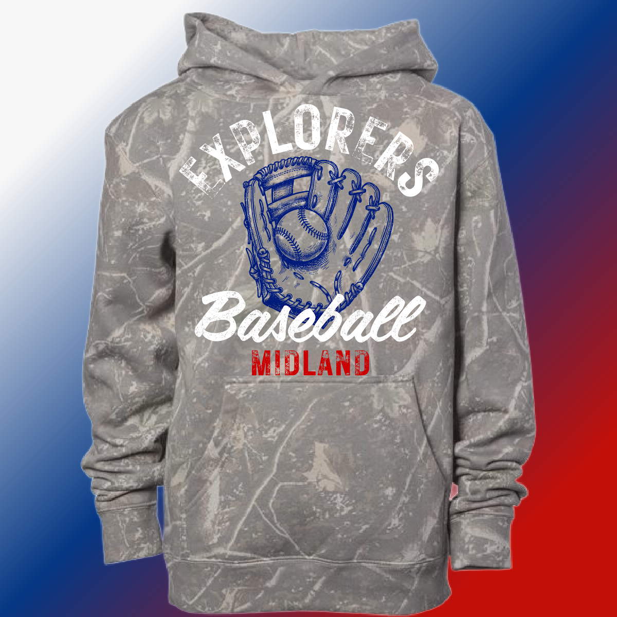 Midland Explorers - Sketch Glove Deadwood Camouflage Hoodie (Youth & Adult)