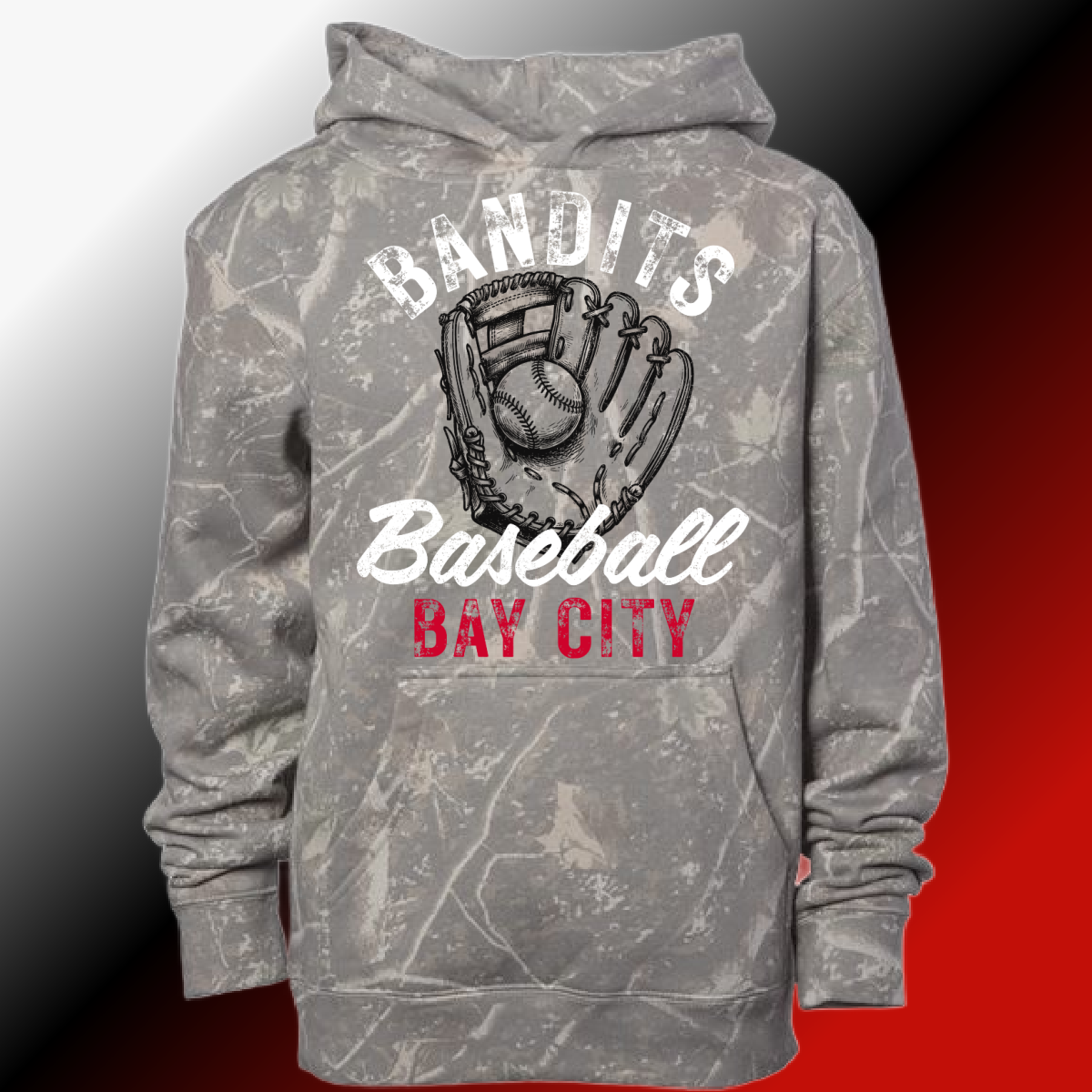 Bay City Bandits - Sketch Glove Deadwood Camouflage Hoodie (Youth & Adult)