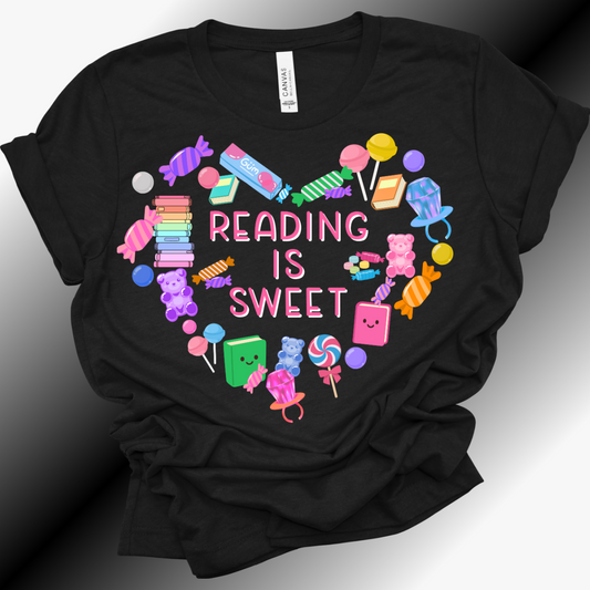 Reading Is Sweet - McAlear Sawden Reading Month (Teacher Tees)