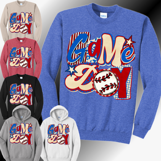 Game Day BASEBALL - Basic Sweatshirt (Adult)