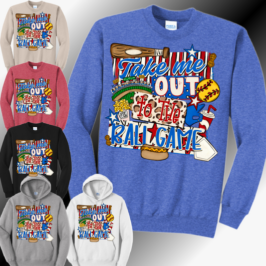 Take Me Out To The Ballgame SOFTBALL - Basic Sweatshirt (Adult)