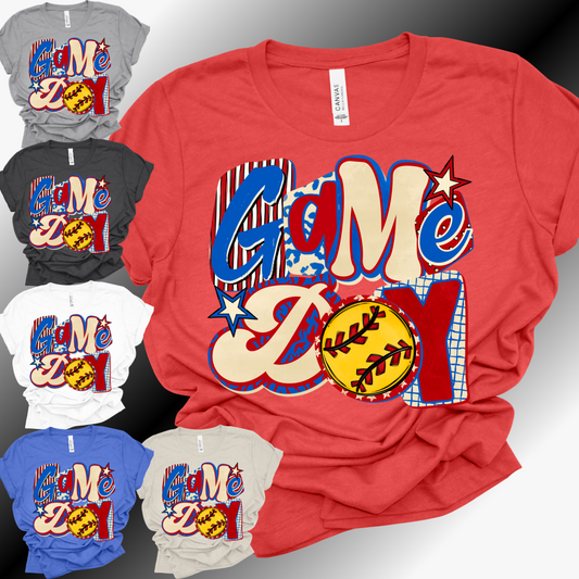 Game Day SOFTBALL - Bella Canvas Tee (Adult)