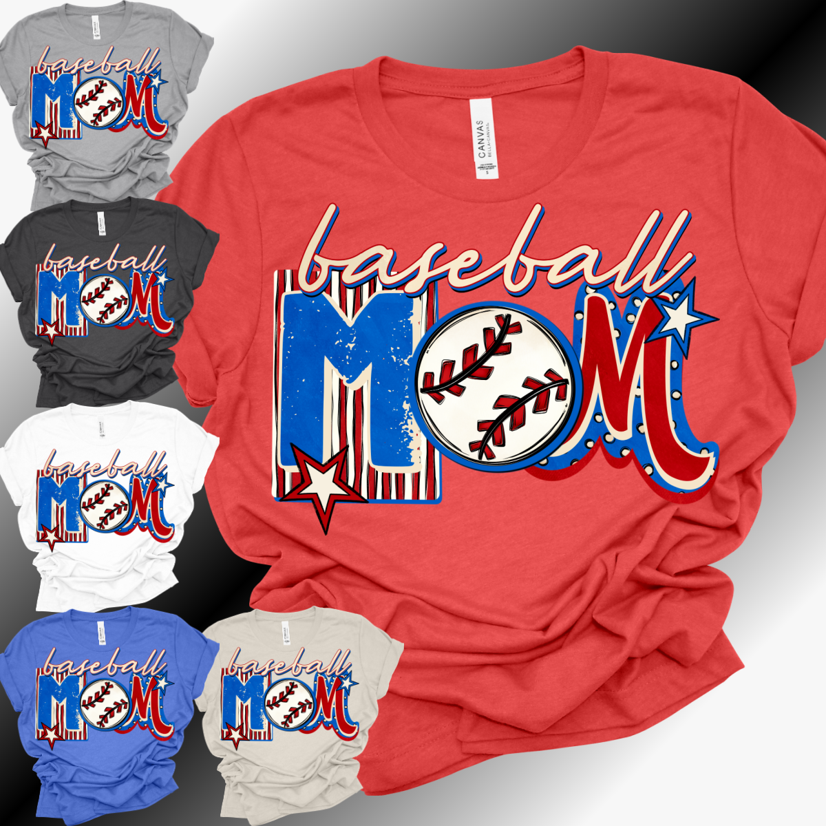 BASEBALL Mom - Bella Canvas Tee (Adult)