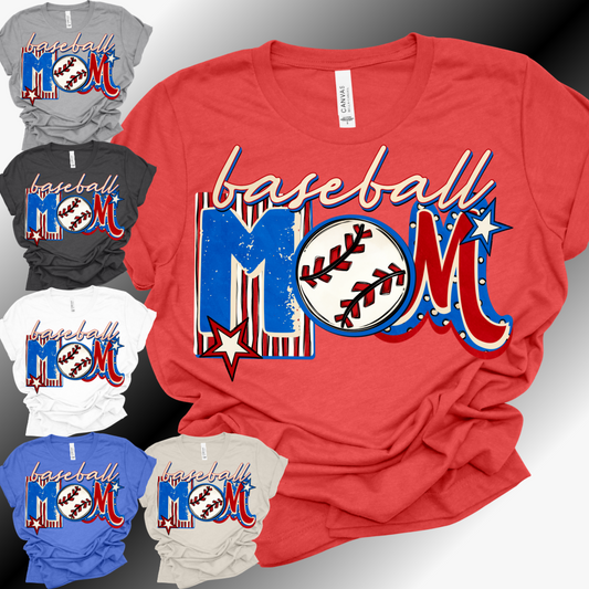 BASEBALL Mom - Bella Canvas Tee (Adult)