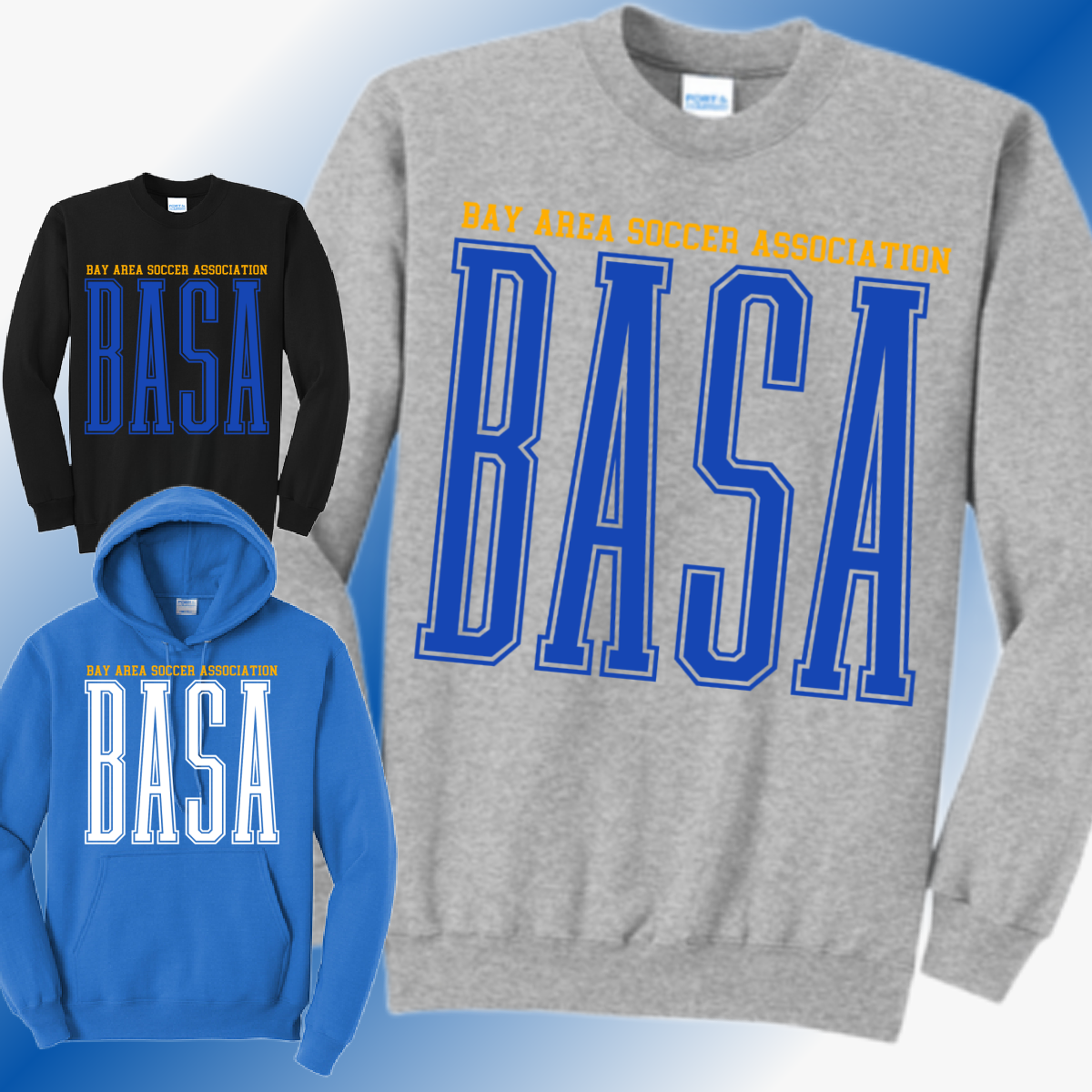 BASA Soccer - Tall Font Basic Sweatshirt (Youth)