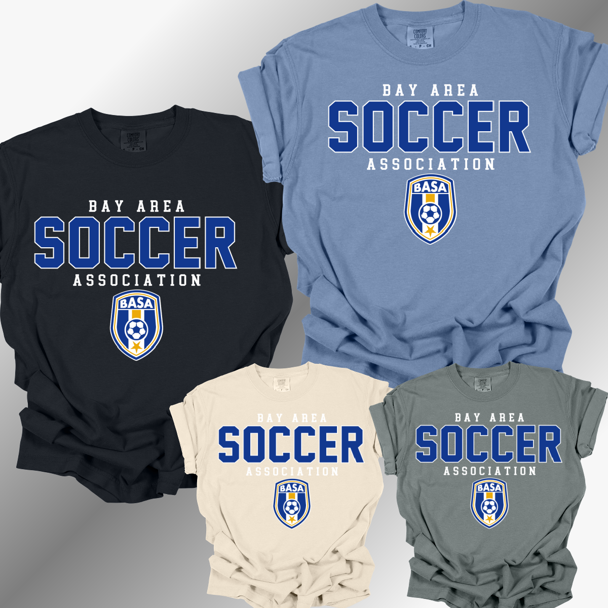 BASA Soccer - Logo Comfort Colors Tee (Adult)
