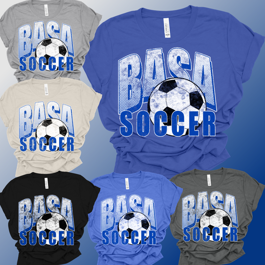 BASA Soccer - Grunge Bella Canvas Tee (Adult)