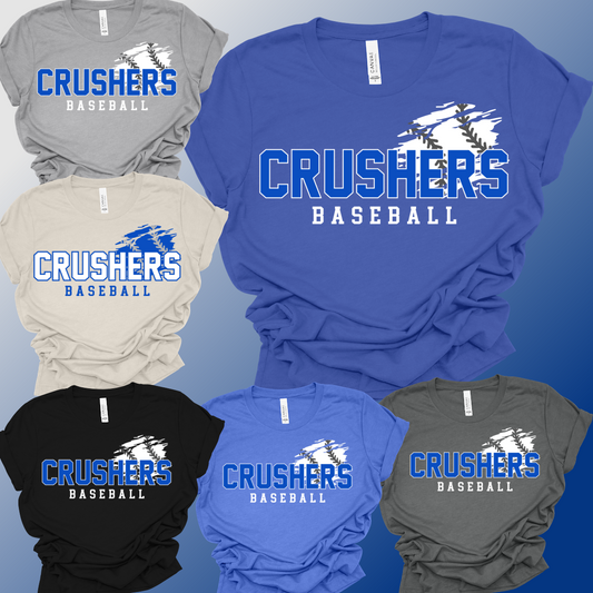 Crushers Baseball - Bella Canvas Tee (Adult)