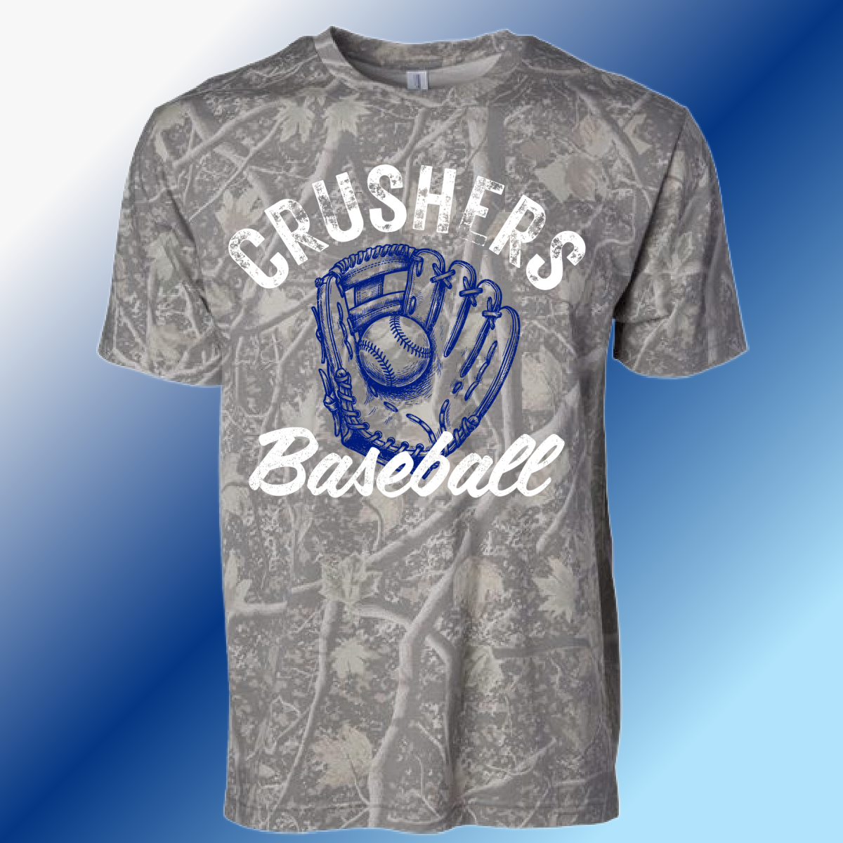 Crushers Baseball - Glove Deadwood Camouflage Tee (Adult)