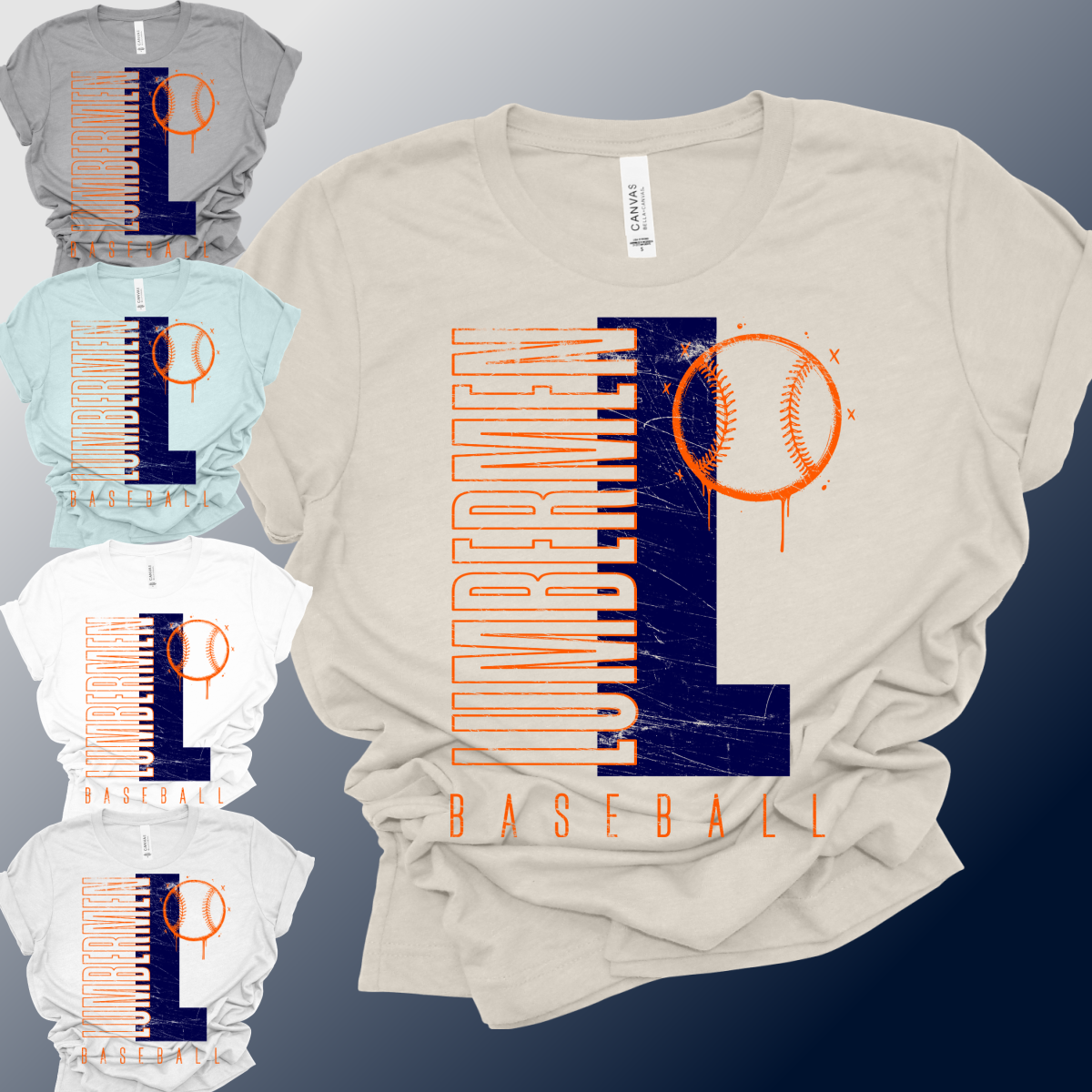 Mid Michigan Lumbermen - Initial Bella Canvas Tee (Adult)