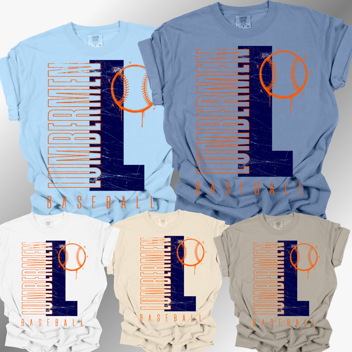 Mid Michigan Lumbermen - Initial Comfort Colors Tee (Adult)