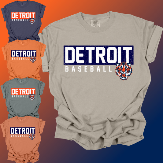Detroit Baseball - Comfort Colors Tee (Adult)