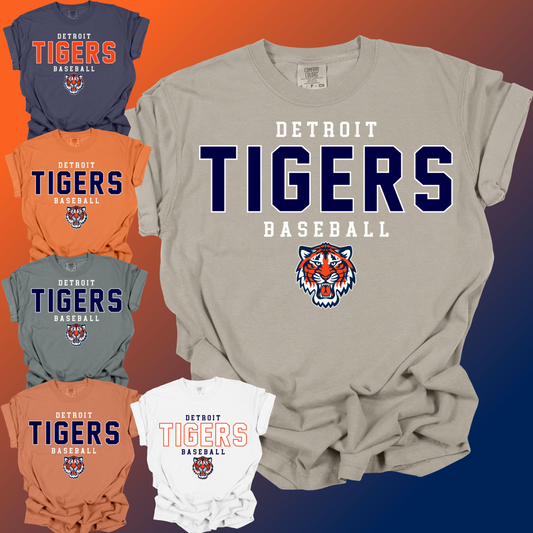 Detroit Baseball - Comfort Colors Tee (Adult)