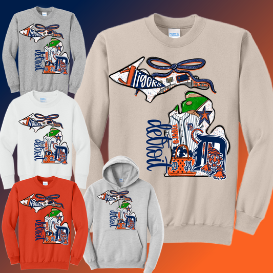 Detroit Baseball - Michigan Basic Sweatshirt (Adult)