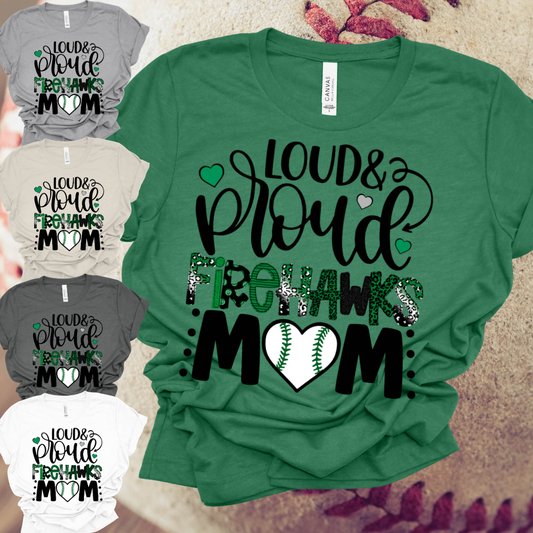 Freeland Firehawks - Loud & Proud Mom Premium Tee