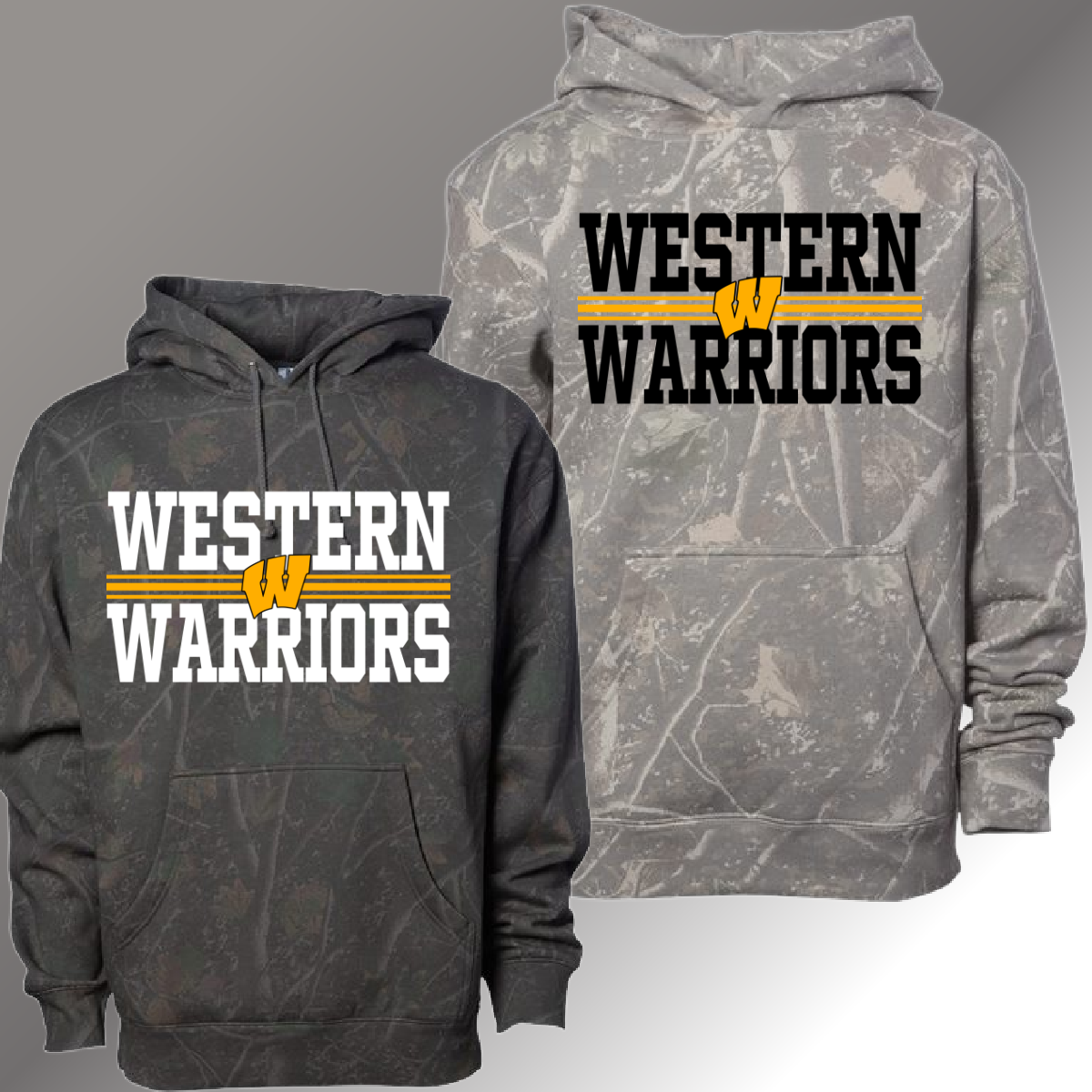 Bay City Western Warriors -  Deadwood Camouflage Hoodie (Youth & Adult)