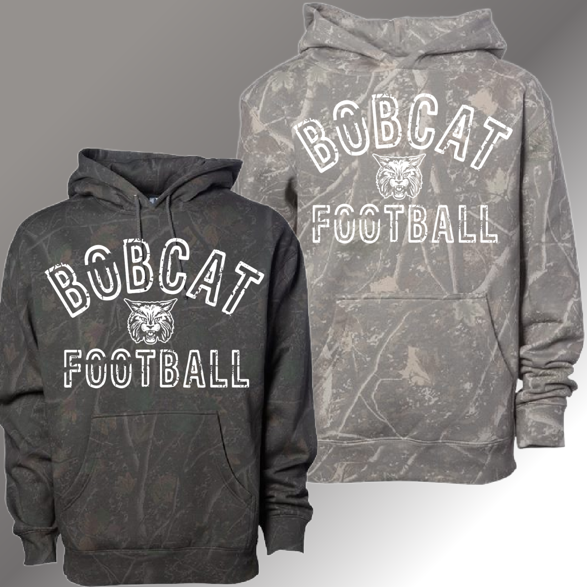 Bobcat Football -  Deadwood Camouflage Hoodie (Youth & Adult)