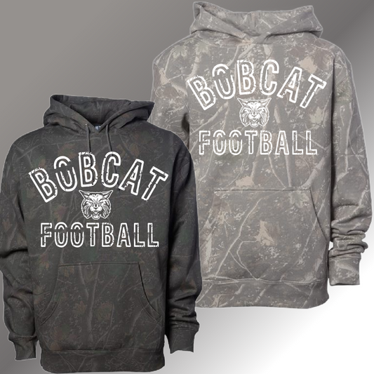 Bobcat Football -  Deadwood Camouflage Hoodie (Youth & Adult)