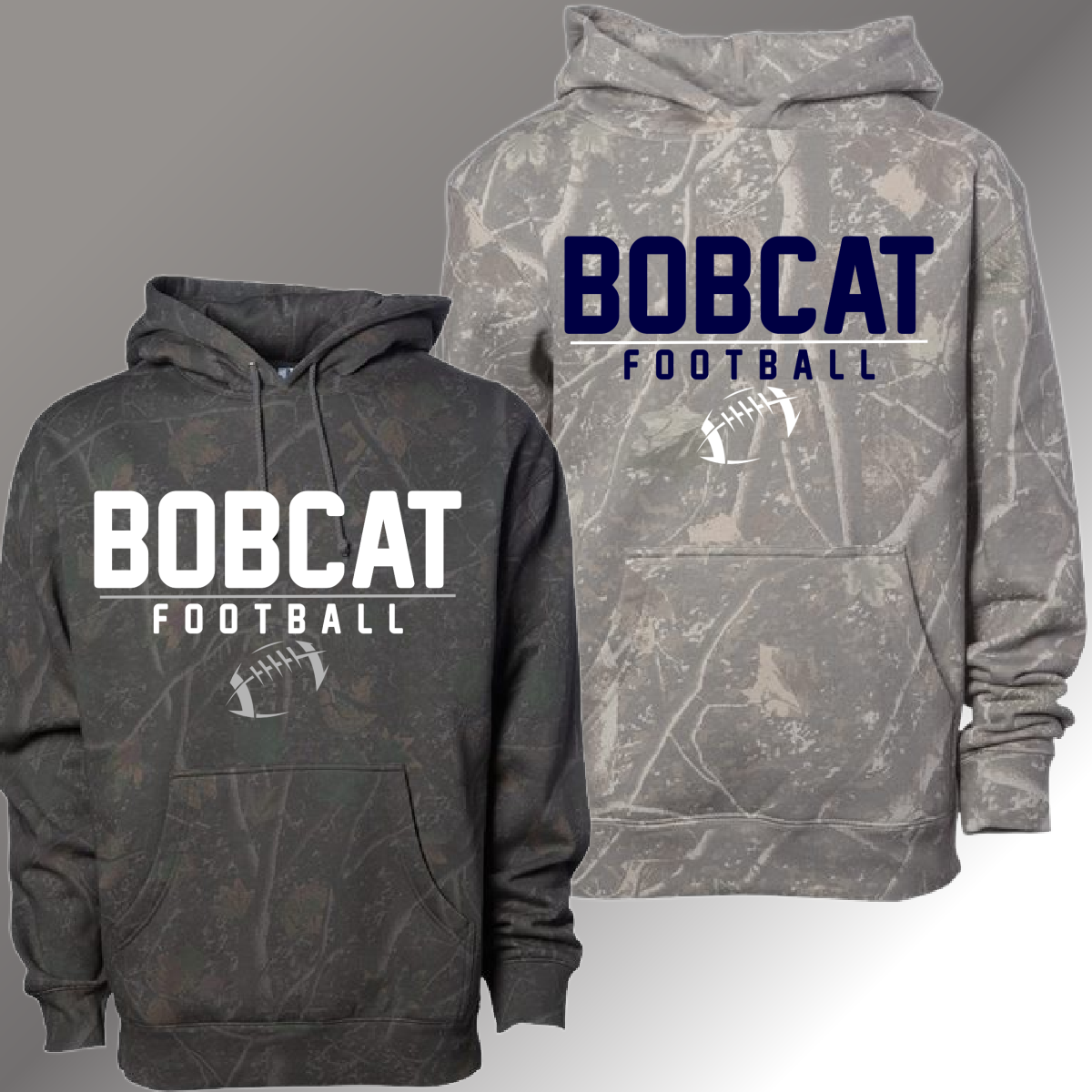 Bobcat Football -  Deadwood Camouflage Hoodie (Youth & Adult)