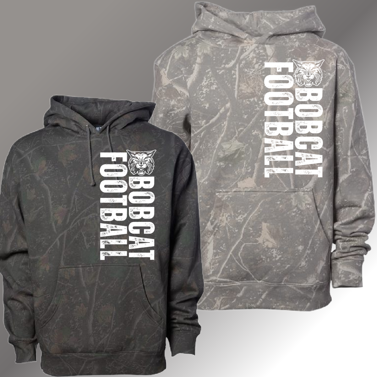Bobcat Football -  Deadwood Camouflage Hoodie (Youth & Adult)