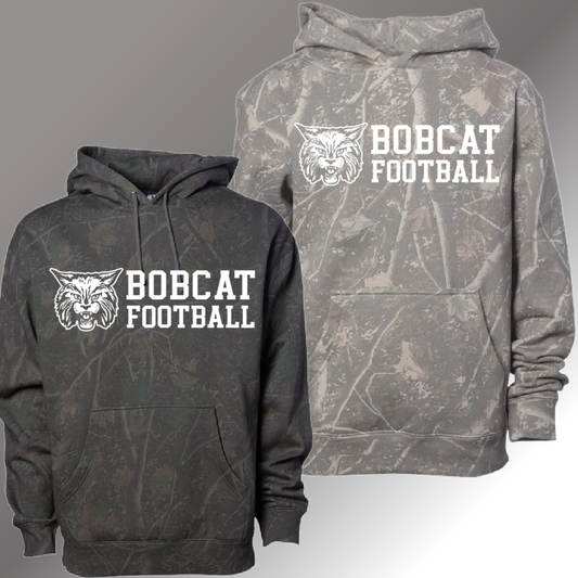 Bobcat Football -  Deadwood Camouflage Hoodie (Youth & Adult)