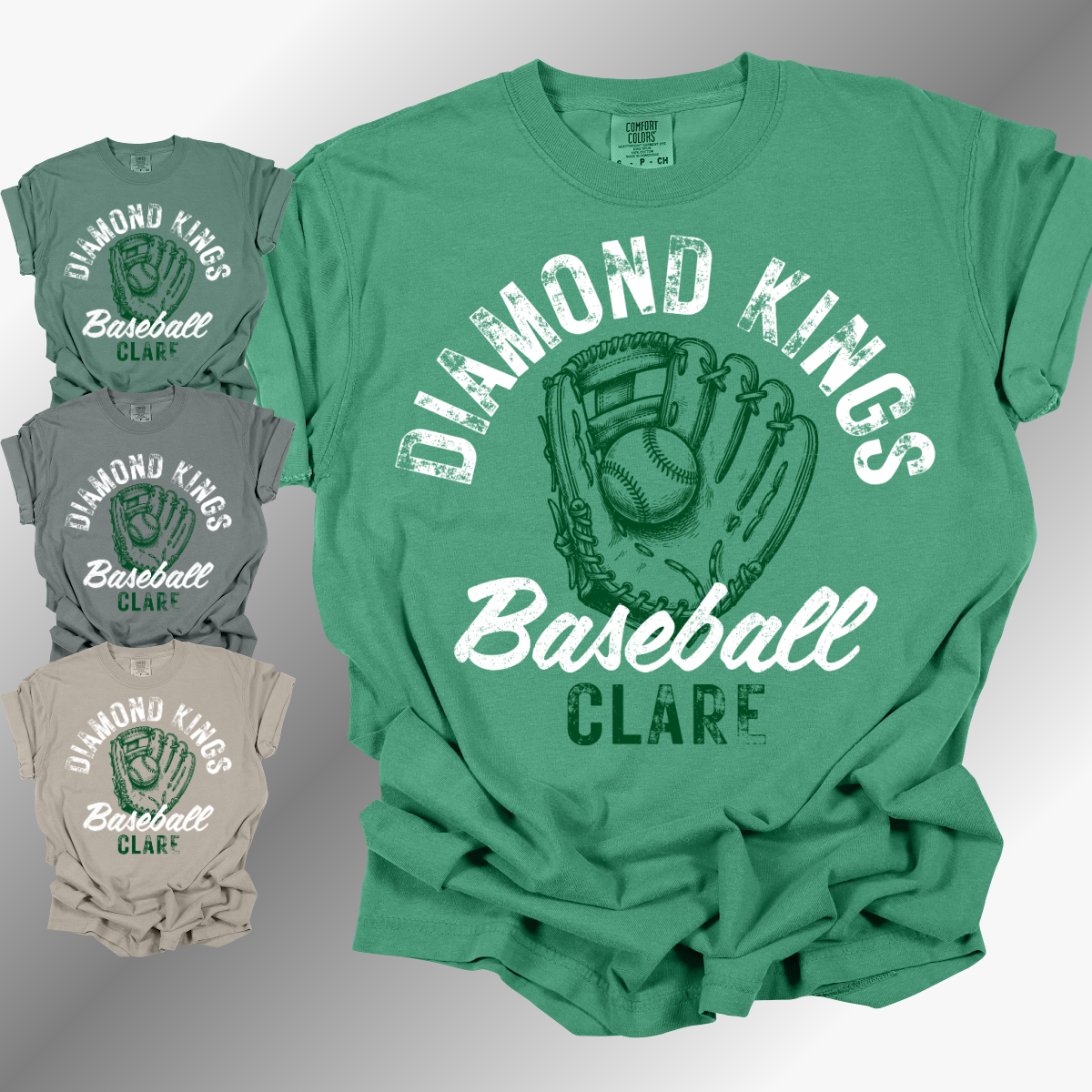 Diamond Kings Baseball - Glove Comfort Colors Tee (Adult)