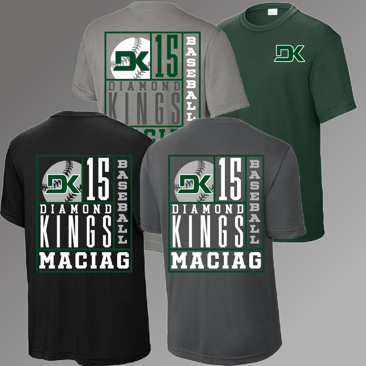 Diamond Kings Baseball - Collage Performance Tee (Youth & Adult)