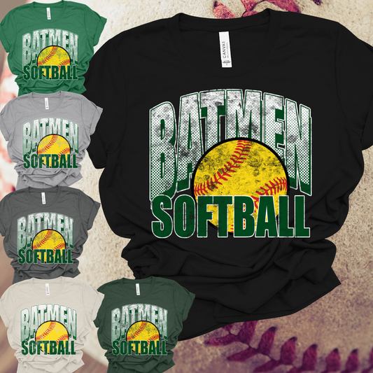 Michigan Lady Batmen SOFTBALL - Grunge Premium Tee (Toddler, Youth & Adult)