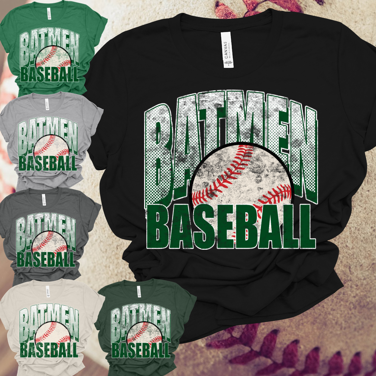 Michigan Batmen BASEBALL - Grunge Premium Tee (Toddler, Youth & Adult)