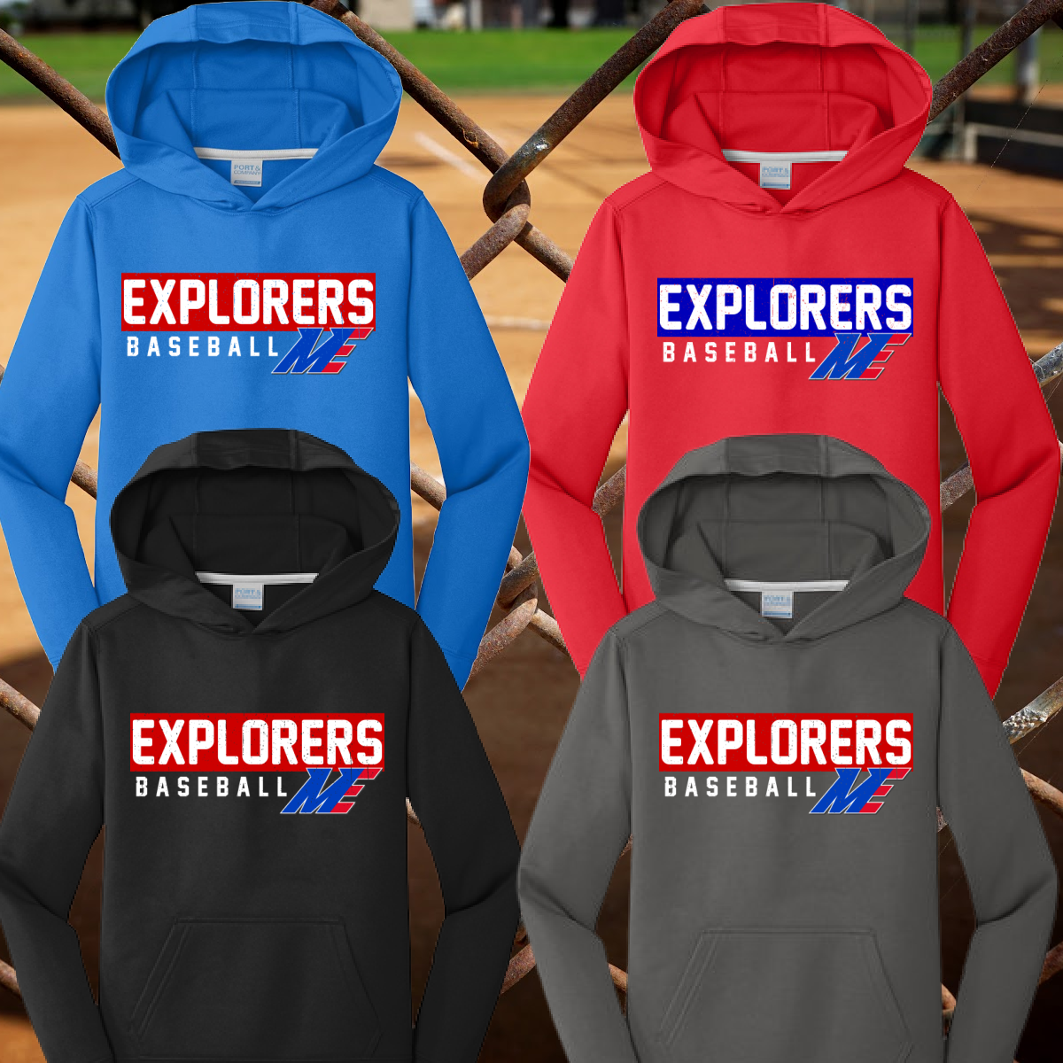 Midland Explorers - Performance Hoodie (Youth & Adult)
