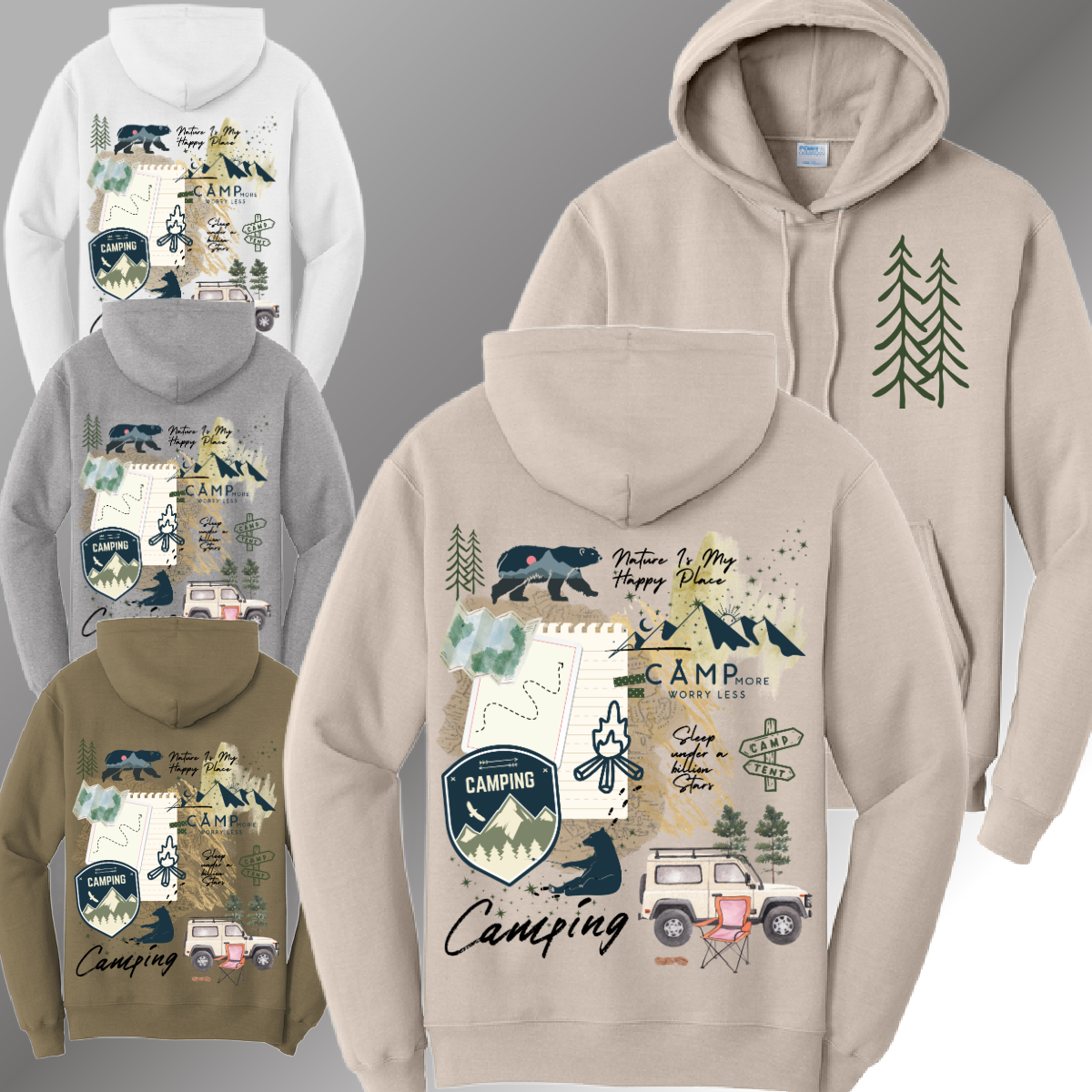 Camping Collage - Basic Sweatshirt (Adult)