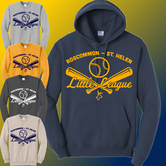 RSHLL Roscommon St. Helen Little League - Logo Sweatshirt (Youth & Adult)