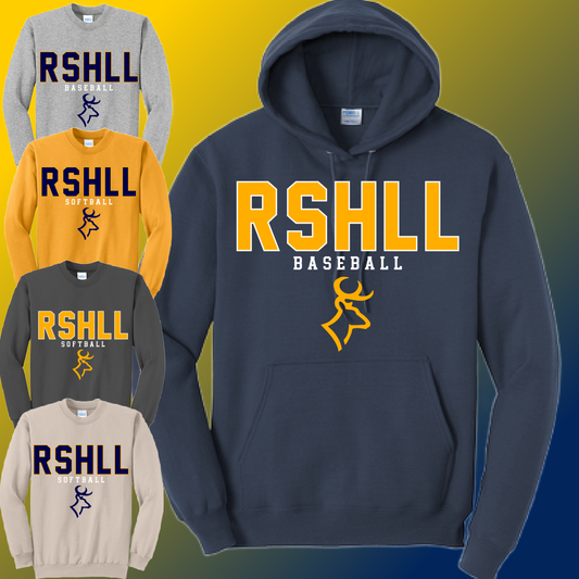 RSHLL Roscommon St. Helen Little League - Initials Sweatshirt (Youth & Adult)