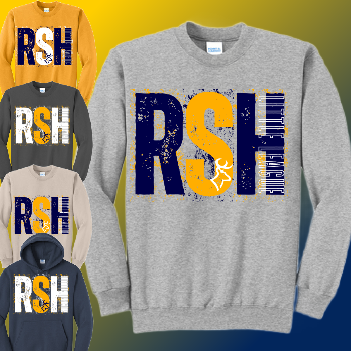 RSHLL Roscommon St. Helen Little League - Splatter Sweatshirt (Youth & Adult)