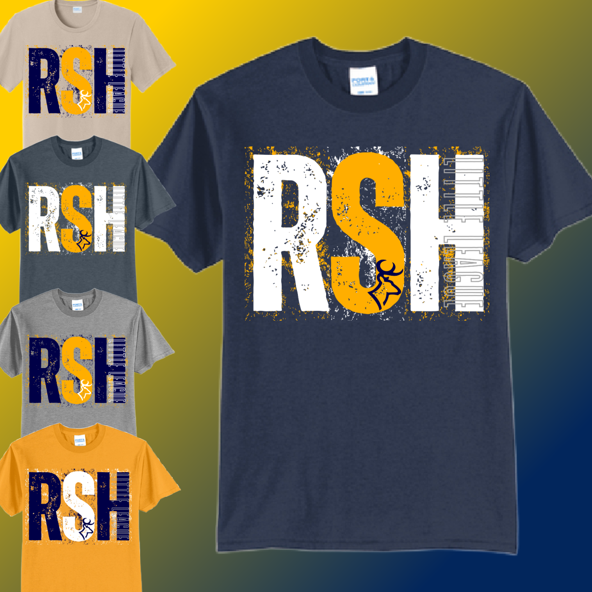 RSHLL Roscommon St. Helen Little League - Splatter Basic Tee (Youth & Adult)