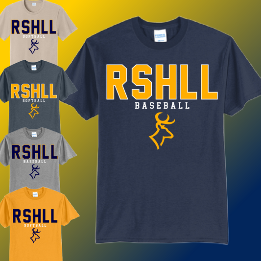 RSHLL Roscommon St. Helen Little League - Initials Basic Tee (Youth & Adult)