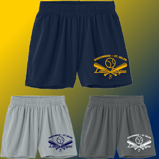 RSHLL Roscommon St. Helen Little League - Logo Shorts (Youth & Adult)