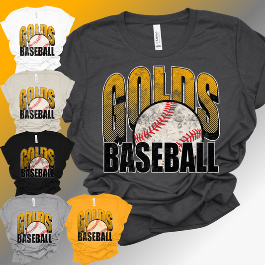 Saginaw Golds BASEBALL - Grunge Premium Tee (Toddler, Youth & Adult)
