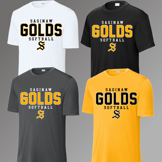 Saginaw Golds - SOFTBALL Performance Tee (Youth & Adult)