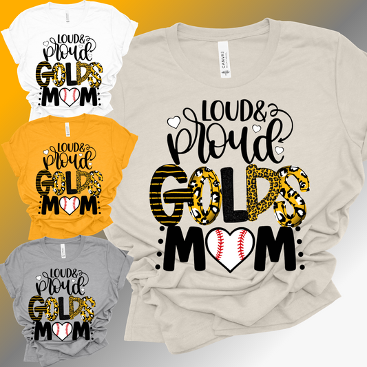 Saginaw Golds BASEBALL - Loud & Proud Premium Tee (Adult)