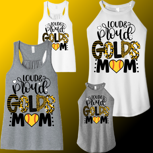 Saginaw Golds SOFTBALL - Loud & Proud Women's Tank