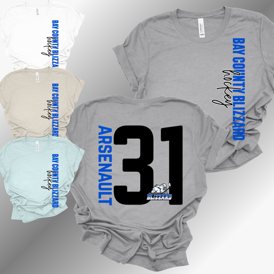 Bay County Blizzard - Vertical Wording Premium Tee (Toddler, Youth & Adult)